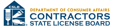 Department of Consumer Affairs Contractors State License Board